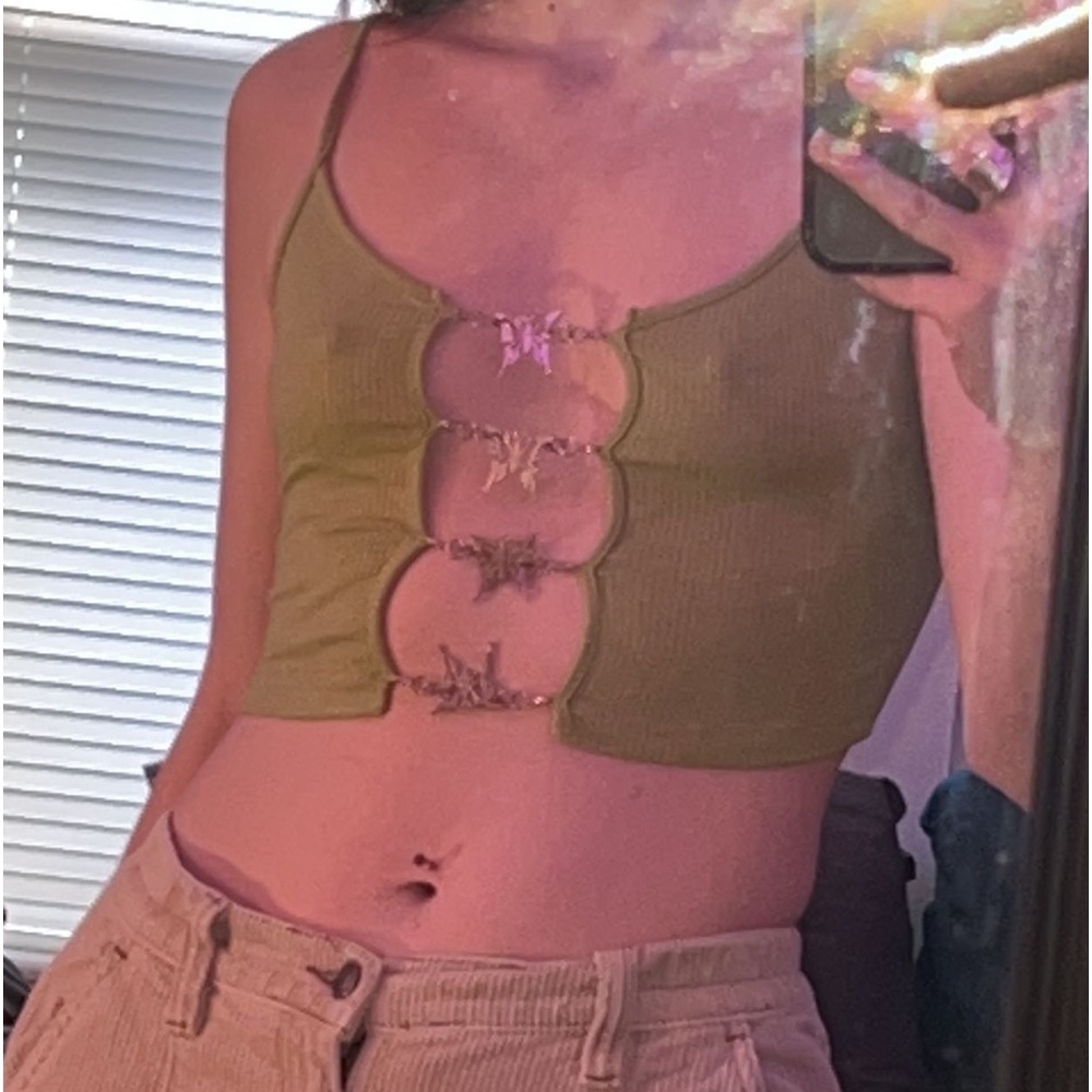 Adorable Butterfly Crop Top